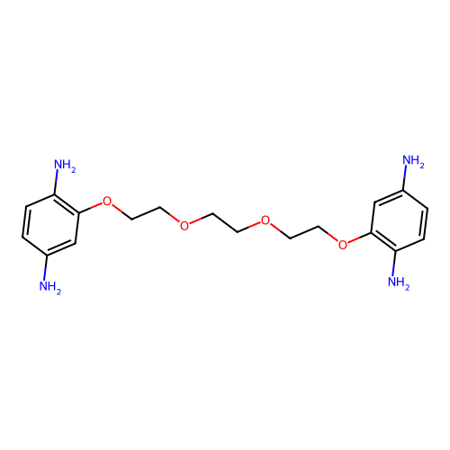 1,8-Bis(2,5-diaminophenoxy)-3,6-dioxaoctane structure