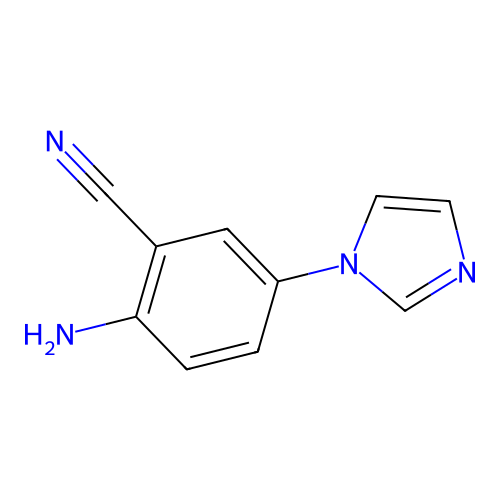 2-Amino-5-(1h-imidazol-1-yl)benzonitrile structure