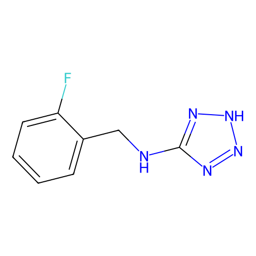 N-[(2-fluorophenyl)methyl]-2H-tetrazol-5-amine structure