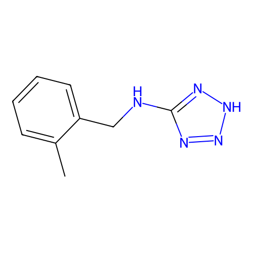 N-[(2-methylphenyl)methyl]-2H-tetrazol-5-amine structure