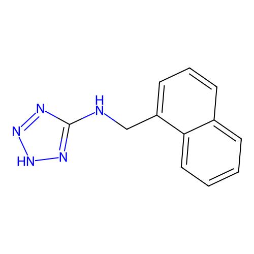 N-(naphthalen-1-ylmethyl)-2H-tetrazol-5-amine structure
