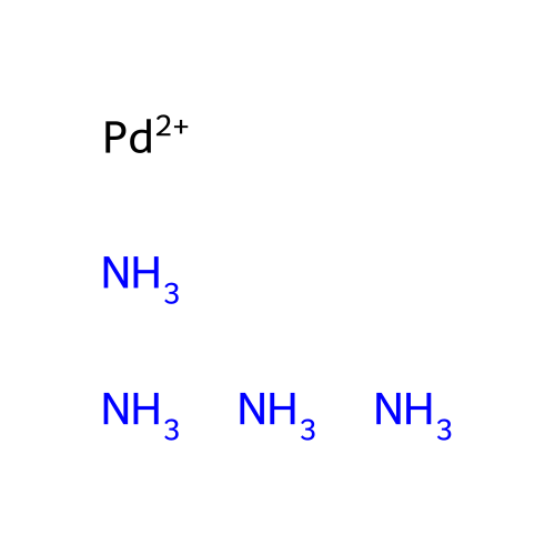 Tetraamminepalladium(2+) structure