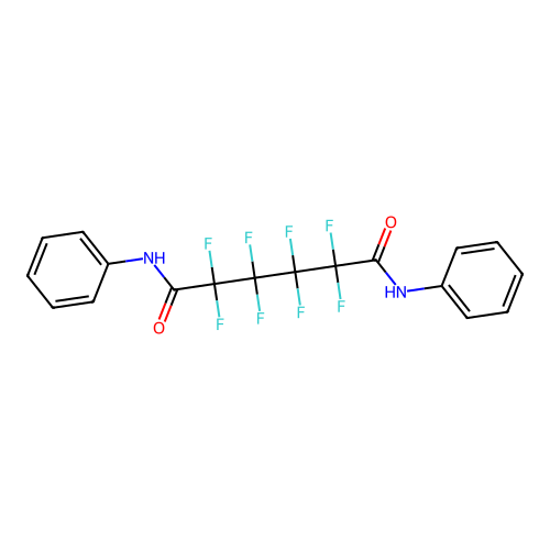 2,2,3,3,4,4,5,5-octafluoro-N,N'-diphenylhexanediamide structure