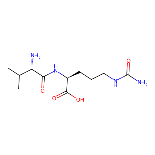 L-Valyl-L-citrulline structure