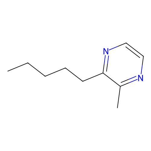 2-Methyl-3-pentylpyrazine structure
