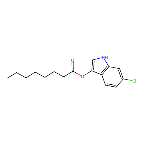 6-Chloro-3-indoxyl caprylate structure