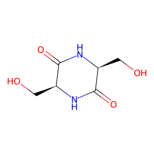 (3S,6S)-3,6-Bis(hydroxymethyl)piperazine-2,5-dione structure