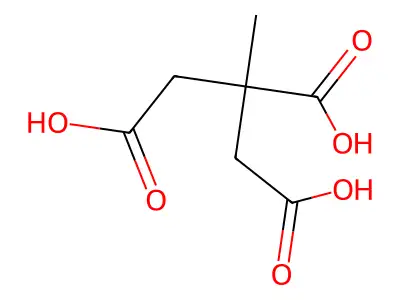 2-甲基-1,2,3-丙三甲酸 structure