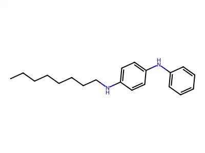 N-辛基-N'-苯基-1,4-苯二胺 structure