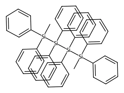 1,4-Dimethyl-1,1,2,2,3,3,4,4-octaphenyltetrasilane structure