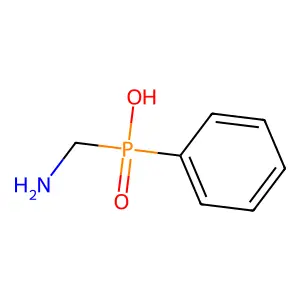 (Aminomethyl)phenylphosphinic acid structure