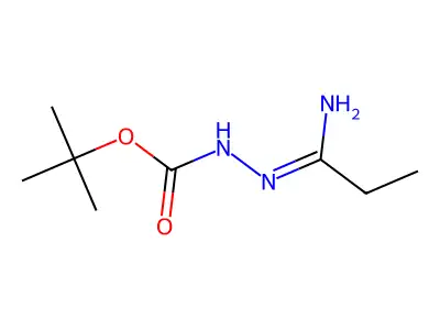 tert-butyl N-(1-aminopropylideneamino)carbamate structure