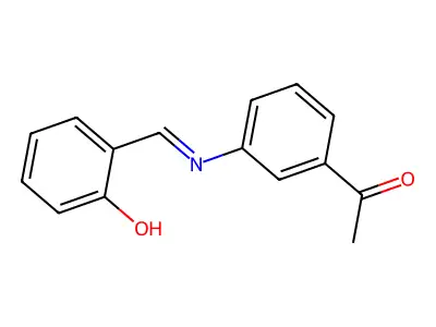 Alpha-(3-acetylphenylimino)-O-cresol structure
