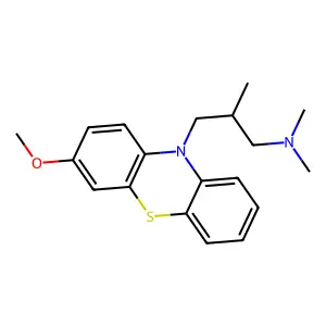 10-(3-(Dimethylamino)-2-methylpropyl)-3-methoxyphenothiazine structure