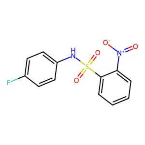 N-(4-氟苯基)-2-硝基苯磺酰胺 structure