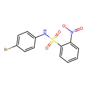 N-(4-bromophenyl)-2-nitrobenzenesulfonamide structure