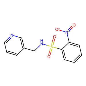 2-硝基-N-(吡啶-3-基甲基)苯磺酰胺 structure