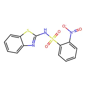 N-(1,3-Benzothiazol-2-yl)-2-nitrobenzenesulfonamide structure