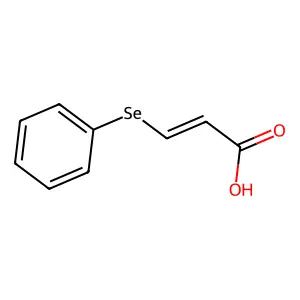 2-Propenoic acid, 3-(phenylseleno)-, (Z)- structure