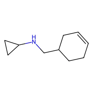 3-Cyclohexene-1-methylamine, N-cyclopropyl- structure