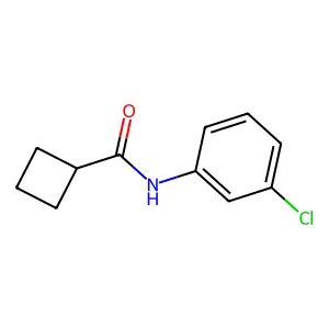 N-(3-chlorophenyl)cyclobutanecarboxamide structure