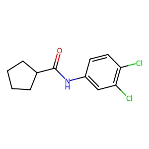 N-(3,4-dichlorophenyl)cyclopentanecarboxamide structure
