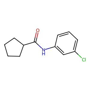 N-(3-chlorophenyl)cyclopentanecarboxamide structure
