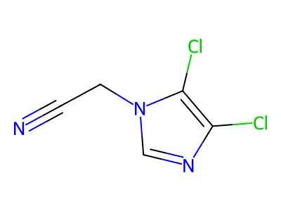 2-(4,5-dichloro-1H-imidazol-1-yl)acetonitrile structure