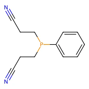 Bis(2-cyanoethyl)phenylphosphine structure