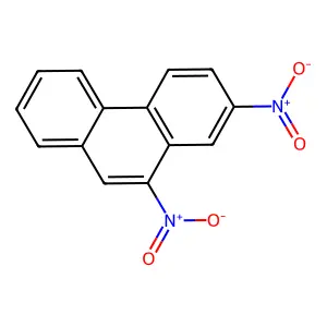 Phenanthrene, 2,10-dinitro- structure