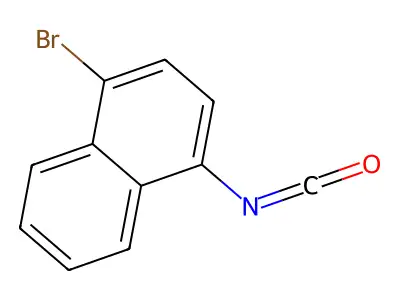 1-Bromo-4-isocyanatonaphthalene structure