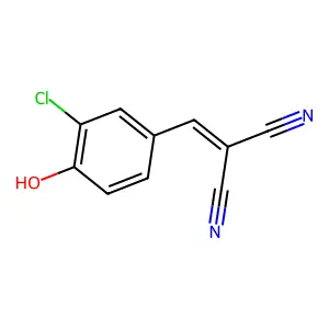 (3-Chloro-4-hydroxybenzylidene)propanedinitrile structure