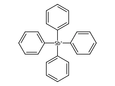 Tetraphenylstibonium structure