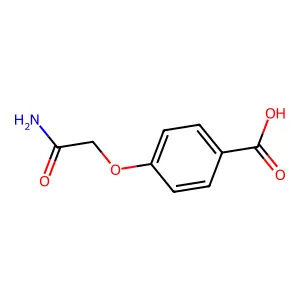 4-(2-Amino-2-oxoethoxy)benzoic acid structure