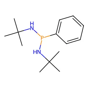 Phosphonous diamide, N,N'-bis(t-butyl)phenyl- structure