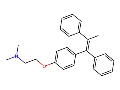Desethyl methyl tamoxifen, (Z)- structure
