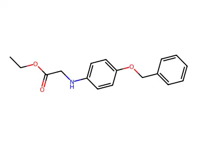 N-(4-Benzyloxyphenoxy)glycine ethyl ester structure