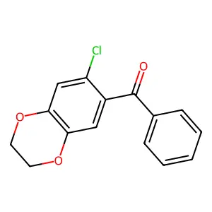 (7-Chloro-2,3-dihydro-1,4-benzodioxin-6-yl)phenylmethanone structure