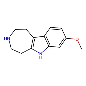 8-Methoxy-1,2,3,4,5,6-hexahydroazepino[4,5-b]indole structure