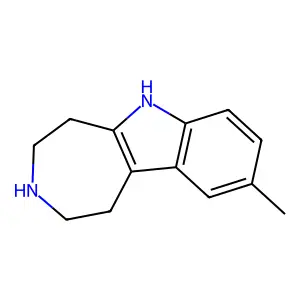 Azepino(4,5-b)indole, 1,2,3,4,5,6-hexahydro-9-methyl- structure