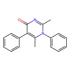 2,6-dimethyl-1,5-diphenyl-4(1H)-pyrimidinone structure
