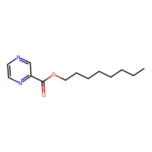 Octyl 2-pyrazinecarboxylate structure