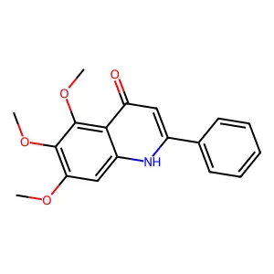 5,6,7-Trimethoxy-2-phenylquinolin-4(1H)-one structure