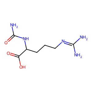 L-Arginine, N2-(aminocarbonyl)- structure