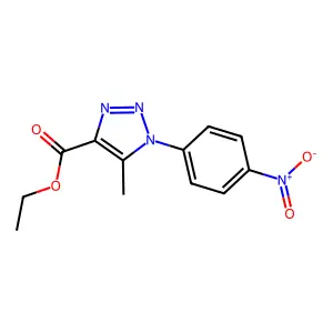 ethyl 5-methyl-1-(4-nitrophenyl)-1H-1,2,3-triazole-4-carboxylate structure