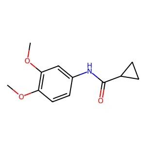 N-(3,4-dimethoxyphenyl)cyclopropanecarboxamide structure