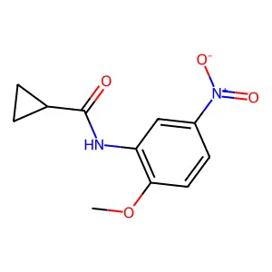 N-(2-methoxy-5-nitrophenyl)cyclopropanecarboxamide structure