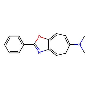 6H-Cycloheptoxazole, 6-dimethylamino-2-phenyl- structure