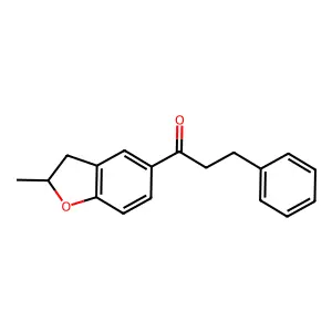 2-Methyl-5-(3-phenylpropionyl)-1-benzoxolane structure