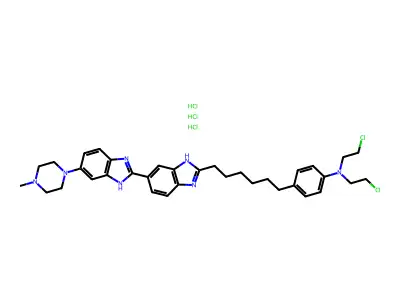 C35H43Cl2N7.3ClH.3/2H2O structure